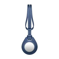 Viva Madrid Airtrax Leather Bag Charm Case For Airtag -Blue